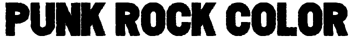 PUNK ROCK Color Fill font
